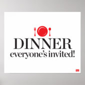 Abendessen Alle sind eingeladen Poster (Vorne)