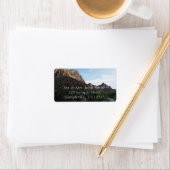 Abendessen am Canyon Junction im Zion National Par Adressaufkleber (Insitu)