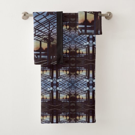 Abendessen am Geburtsort von Freedom, Insel Ellis Badhandtuch Set (Insitu)