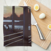 Abendessen am Geburtsort von Freedom, Insel Ellis Geschirrtuch (Viertel Falte)