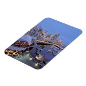 Abendessen am Hafen von Bell in Seattle, Washingto Magnet (Linke Seite)