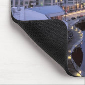 Abendessen am Hafen von Bell in Seattle, Washingto Mousepad (Ecke)