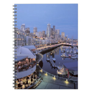 Abendessen am Hafen von Bell in Seattle, Washingto Notizblock