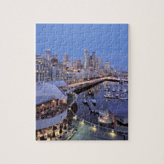 Abendessen am Hafen von Bell in Seattle, Washingto Puzzle (Vertikal)