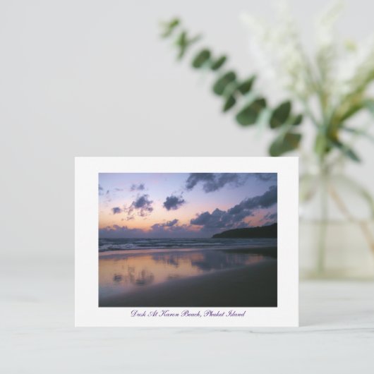 Abendessen am Karon Beach Postkarte (Stehend Vorderseite)