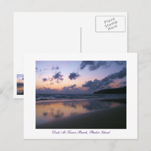 Abendessen am Karon Beach Postkarte (Vorne/Hinten)