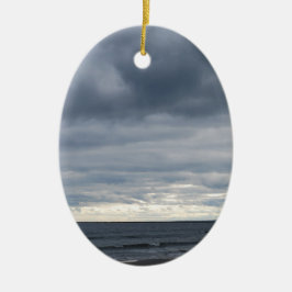 Abendessen am Strand Keramik Ornament