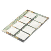 Abendessen am Tisch Wochenplaner Notizblock (angewinkelt)