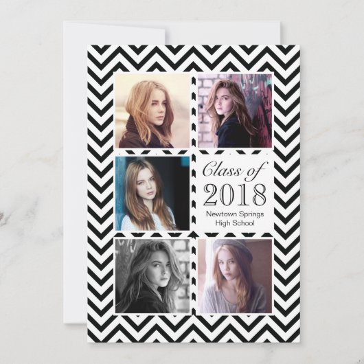 Abendessen an der High School Graduation Party - F Einladung (Vorderseite)