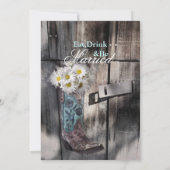 Abendessen auf der Hochzeitsfeier Probe Einladung (Rückseite)