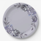 Abendessen auf Papier für Hochzeitsschiefer Pappteller (Vorderseite)