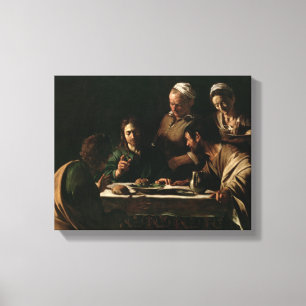 Abendessen bei Emmaus, 1606 Leinwanddruck