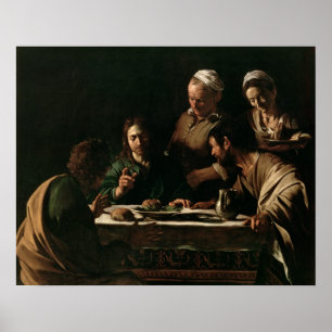 Abendessen bei Emmaus, 1606 Poster