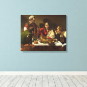 Abendessen bei Emmaus - Caravaggio Leinwanddruck (Insitu (Holzboden))