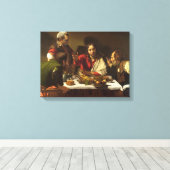 Abendessen bei Emmaus - Caravaggio Leinwanddruck (Insitu (Holzboden))