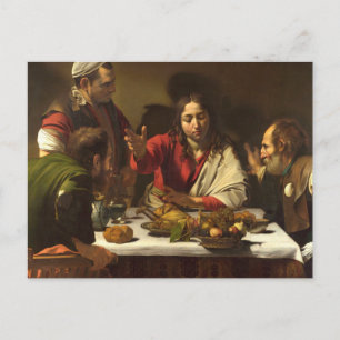 Abendessen bei Emmaus - Caravaggio Postkarte