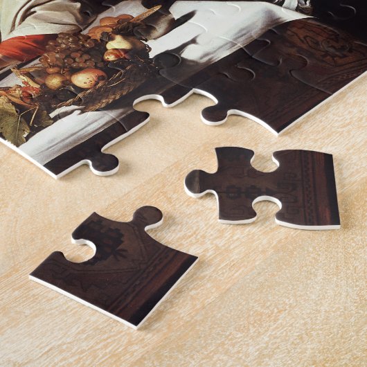 Abendessen bei Emmaus - Caravaggio) Puzzle (Seite)