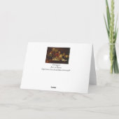 Abendessen bei Emmaus mit Freunden Karte (Rückseite)