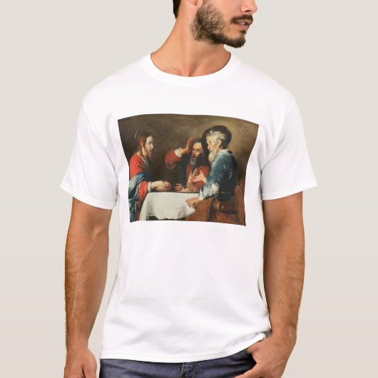 Abendessen bei Emmaus (Öl auf Leinwand) 2 T-Shirt (Vorderseite)