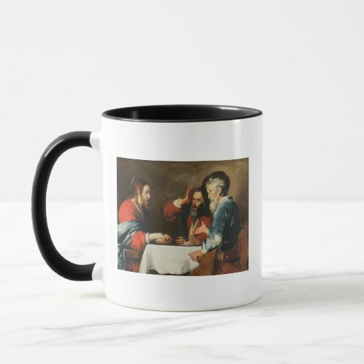 Abendessen bei Emmaus (Öl auf Leinwand) 2 Tasse (Links)