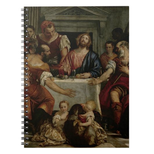 Abendessen bei Emmaus (Öl auf Leinwand) Notizblock (Vorderseite)
