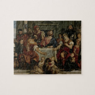 Abendessen bei Emmaus (Öl auf Leinwand) Puzzle