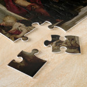 Abendessen bei Emmaus (Öl auf Leinwand) Puzzle (Seite)