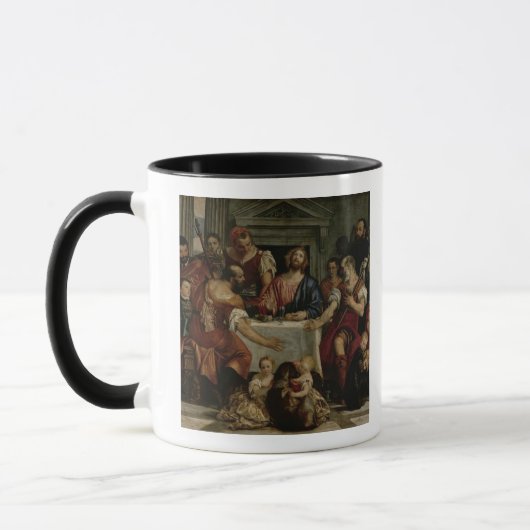 Abendessen bei Emmaus (Öl auf Leinwand) Tasse (Links)