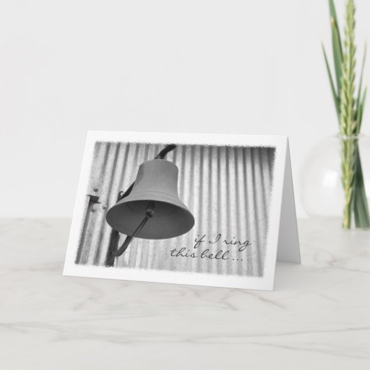 Abendessen-Bell-Gruß-Karte Karte (Vorderseite)