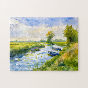 Abendessen - Boote am Havel Puzzle