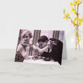 Abendessen-Datum Karte (Gelbe Blume)