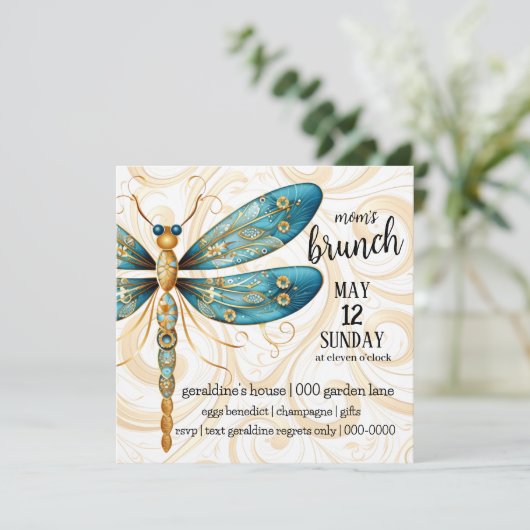 Abendessen der Drachenmütter Einladung (Stehend Vorderseite)