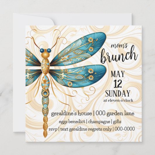 Abendessen der Drachenmütter Einladung (Vorderseite)