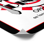 Abendessen der Mama. Poster (Ecke)