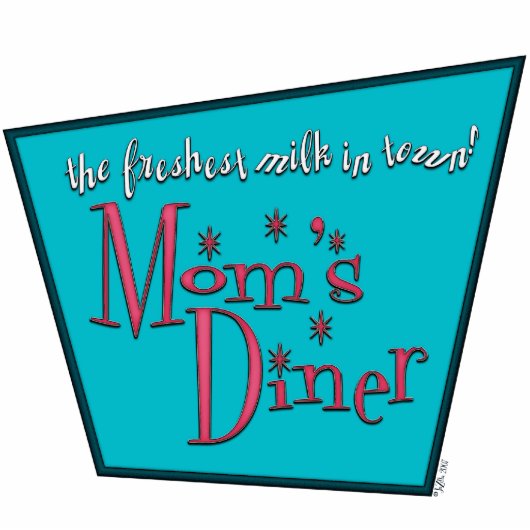 Abendessen der Mama: Stillzeit Fotoskulptur Schlüsselanhänger (Vorne)