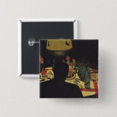 Abendessen durch Lamplight, 1899 Button (Vorne & Hinten)