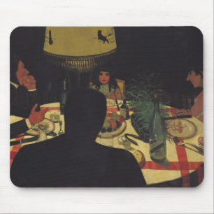Abendessen durch Lamplight, 1899 Mousepad