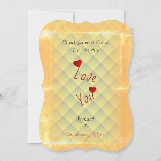 Abendessen Einladung (Rückseite)