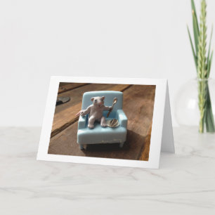 Abendessen für eine kleine Maus Karte