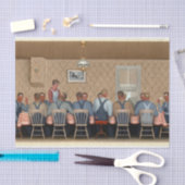 Abendessen für Schwellen von Grant Wood Seidenpapier (Handwerk)