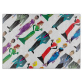 Abendessen Gast Glasschneideplatte Schneidebrett (Vorderseite)