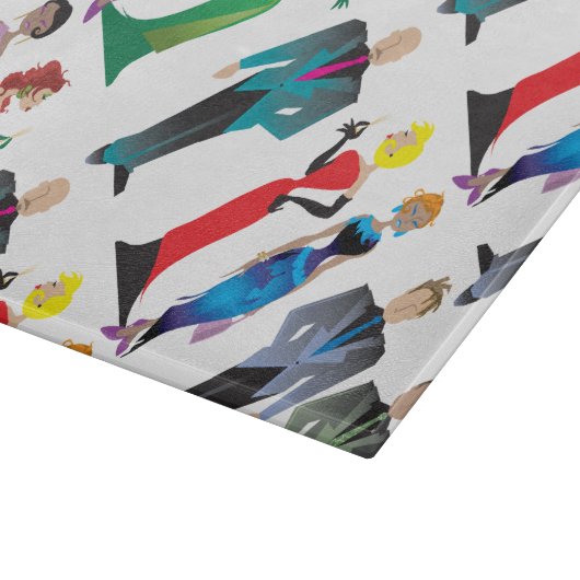 Abendessen Gast Glasschneideplatte Schneidebrett (Ecke)