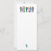 Abendessen Gast individuelle Einladung (Rückseite)