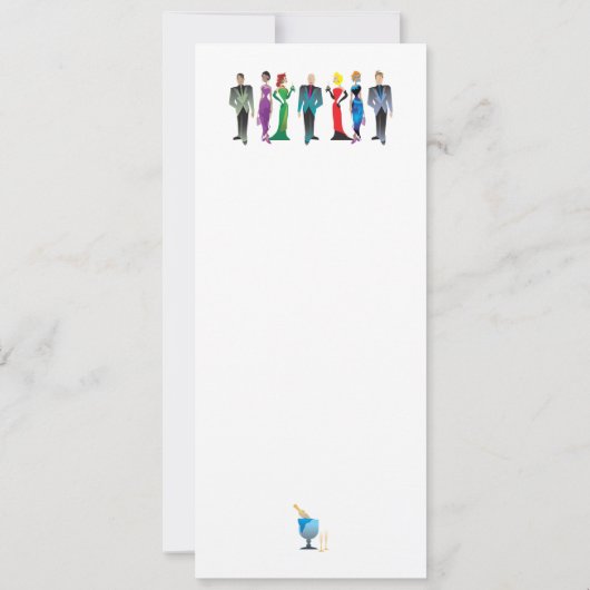 Abendessen Gast individuelle Einladung (Rückseite)