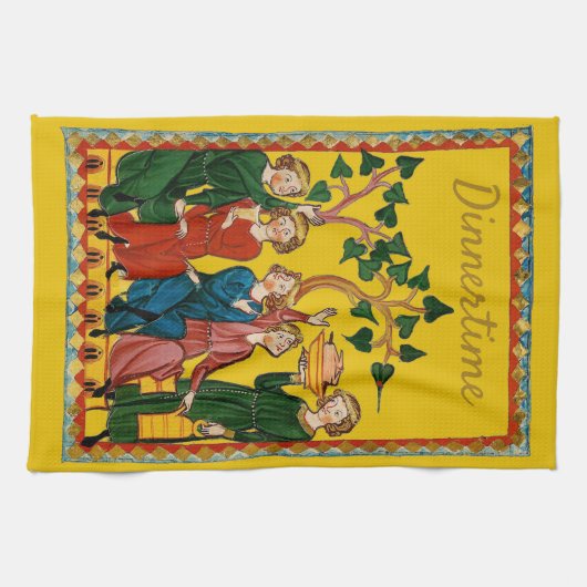 Abendessen Geschirrtuch (Horizontal)