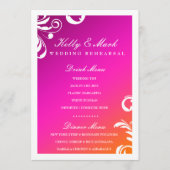 Abendessen-Getränk-Menü-wilder Sonnenuntergang des Menükarte (Vorderseite)