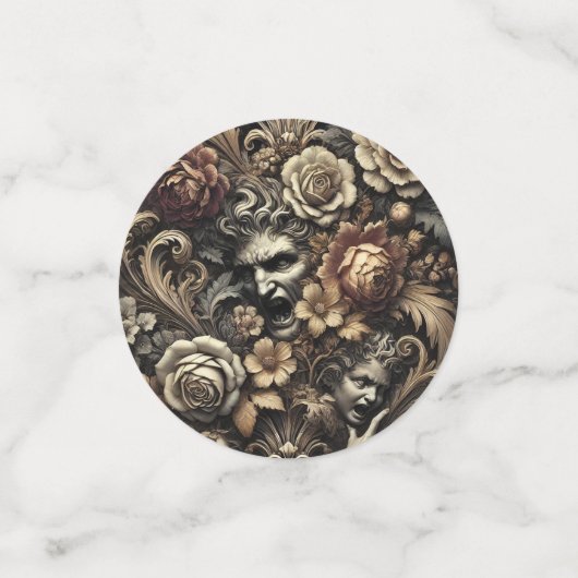 Abendessen — gotisch Viktorianisch Konfetti (Klein Vorderseite)