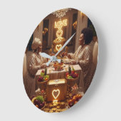 Abendessen H Große Wanduhr (Winkel)