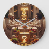 Abendessen H Große Wanduhr (Vorderseite)