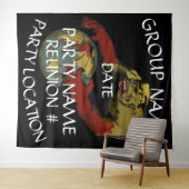 Abendessen Happy Hour Girls Boys Night Out 2024 We Wandteppich (Beispiel (Horizontal))